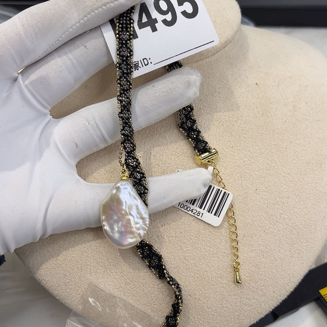 淡水珍珠合金颈饰