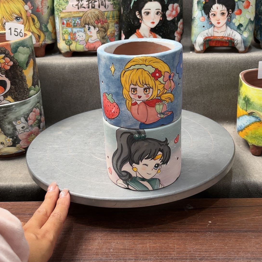 紫砂花盆买一送一