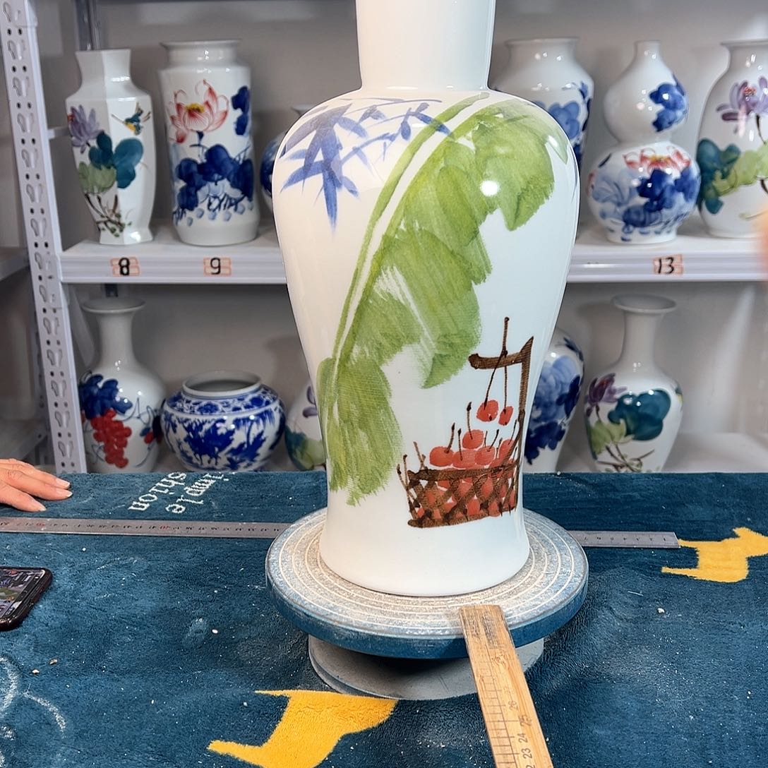 摆件景德镇陶瓷直硕果