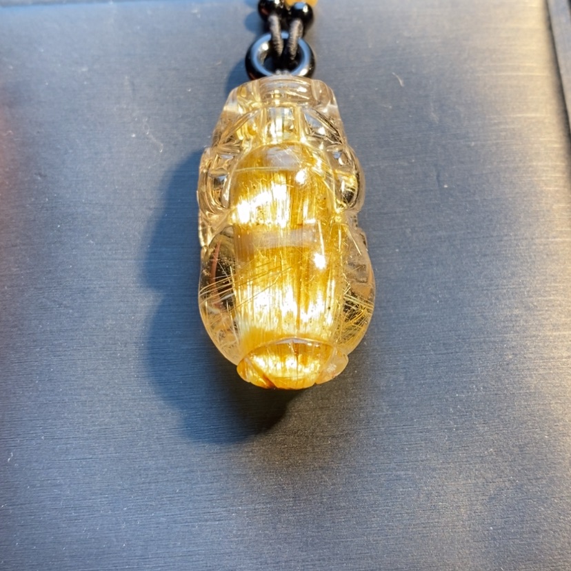 【闪购商品】水晶颈饰未镶嵌天然钛晶貔貅吊坠