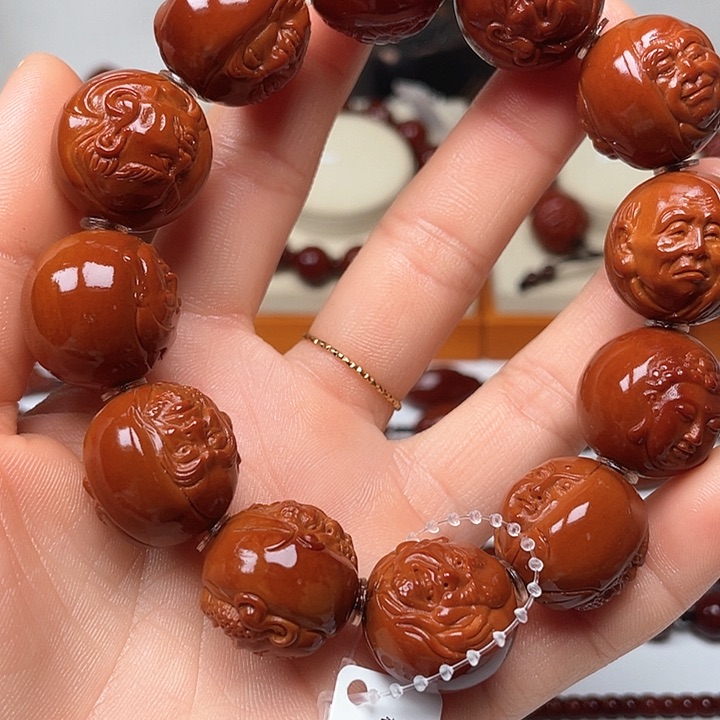 橄榄核手串傲**雄十八罗汉