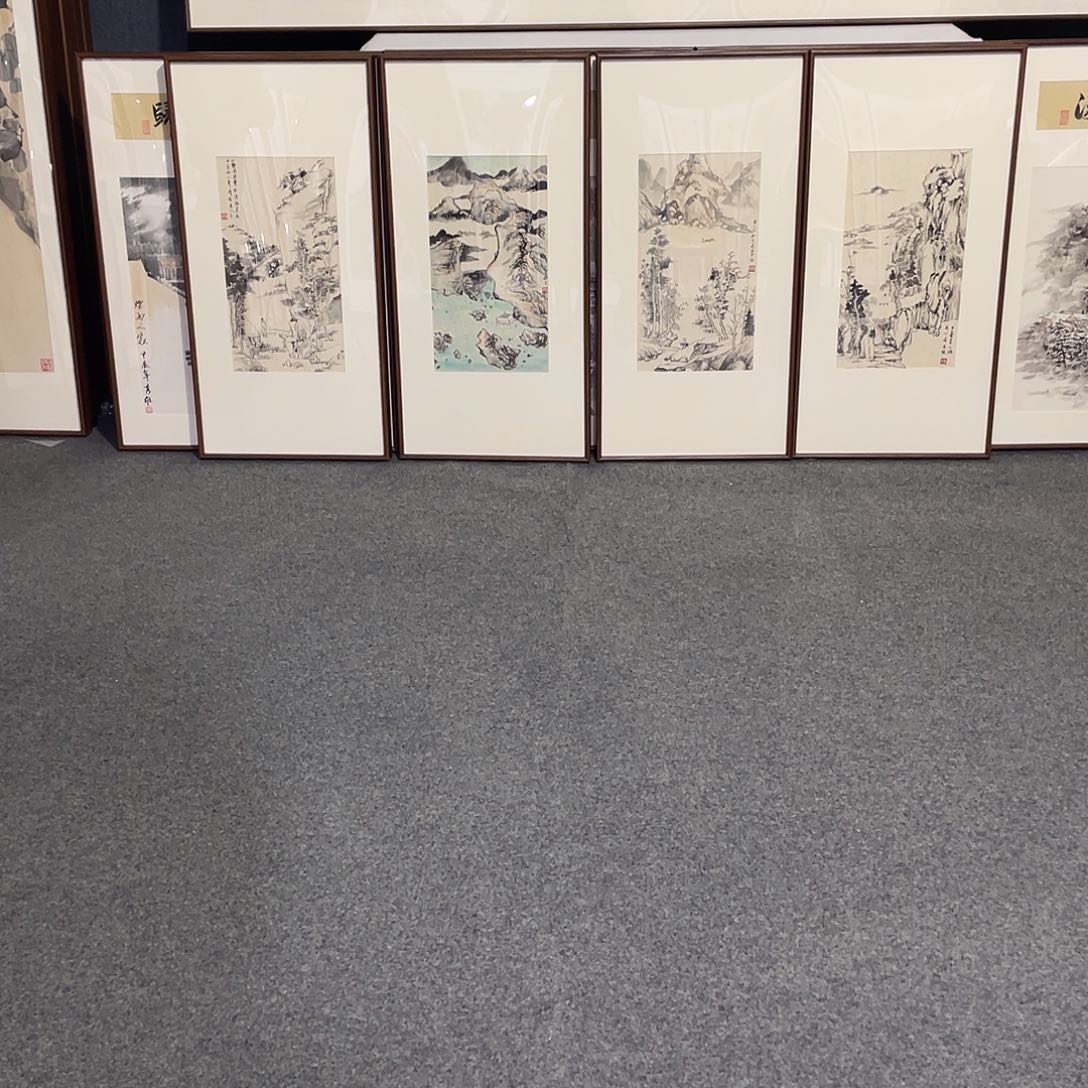 国画5****7手绘画作品带框发货