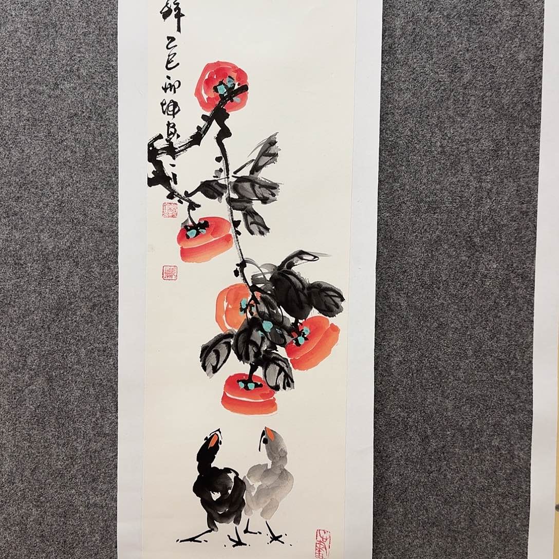 国画邢坤老师手绘作品