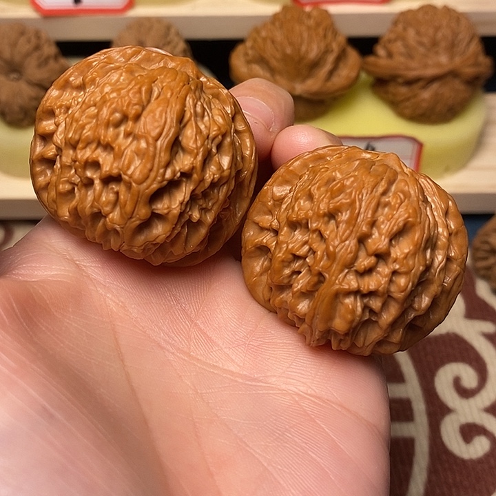 吊坠文玩核桃40.5高尖老磨