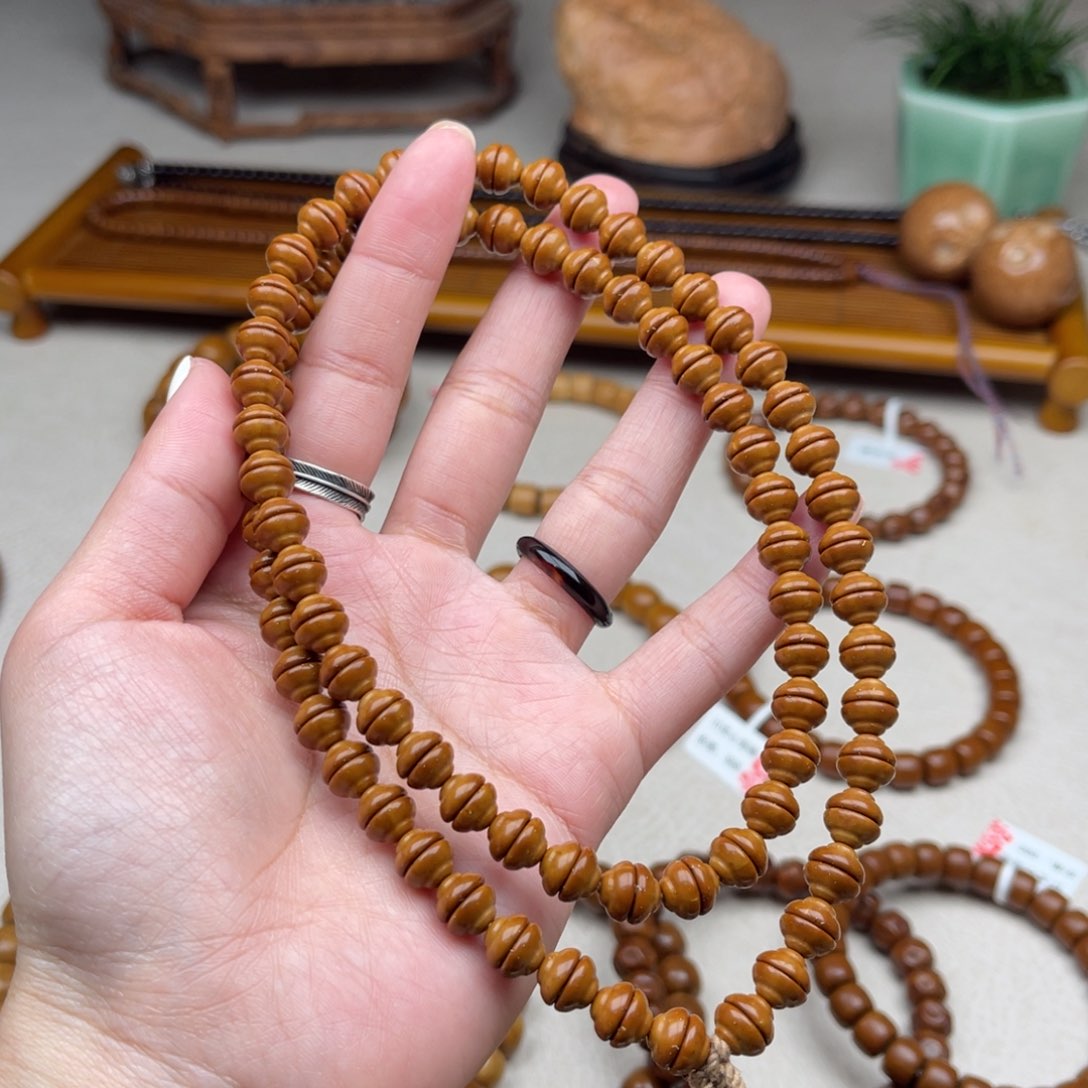 紫金鼠手串8纯肉金饭碗脖挂