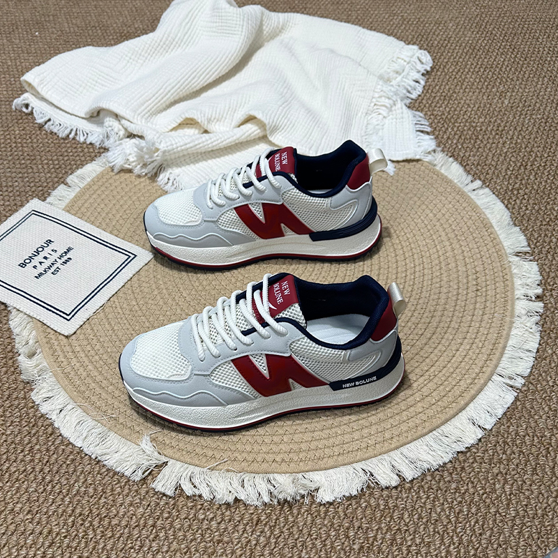 男鞋2025新款冬季男轻便休闲跑步鞋潮流百搭运动老爹鞋透气厚底