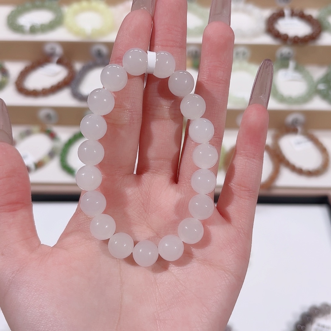 好***源手串未镶嵌和田玉l