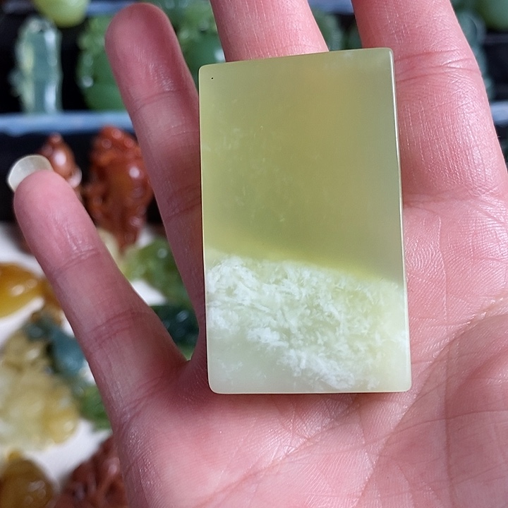 未镶嵌蛇纹石玉颈饰C***茶