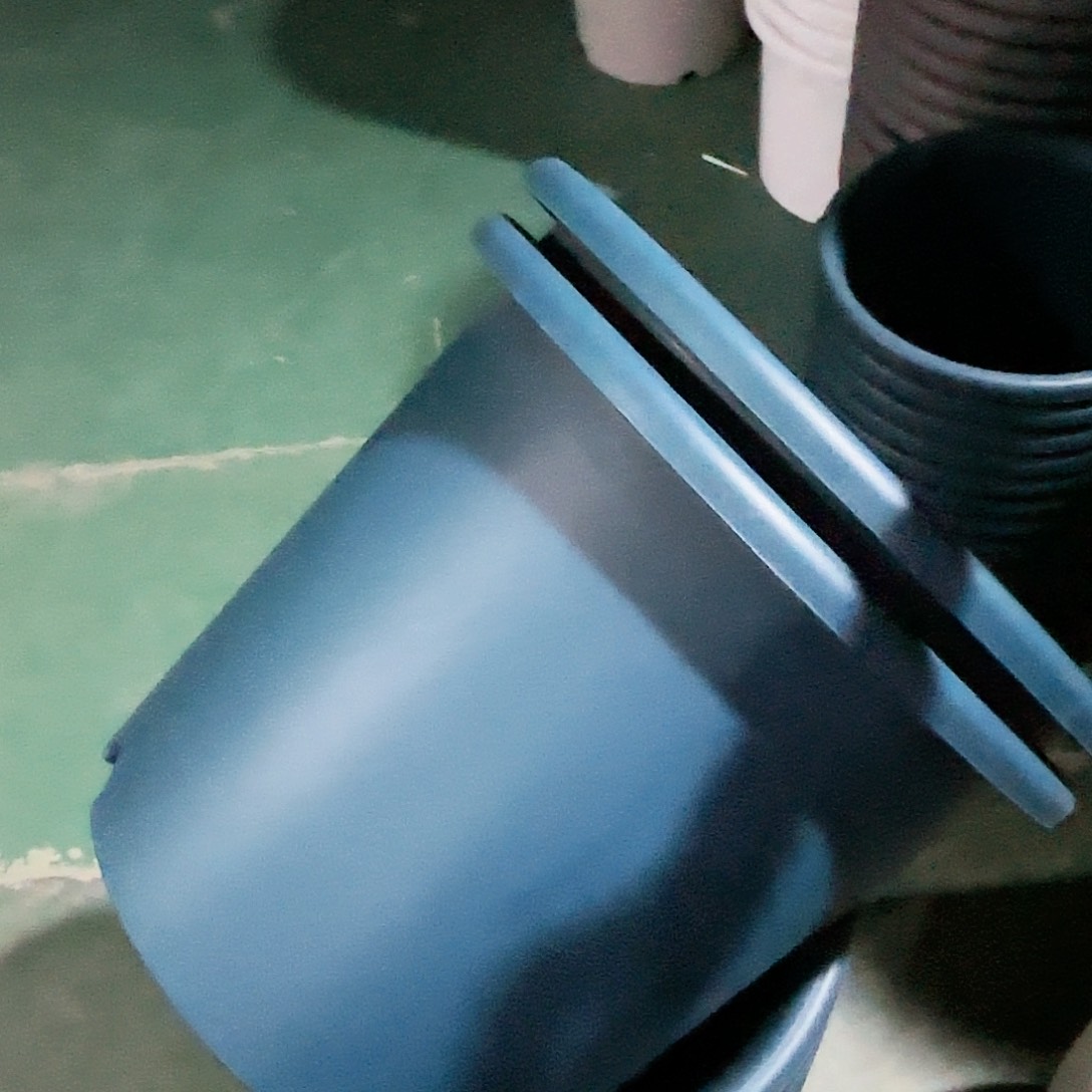 树脂四季盆6#无拖军绿3