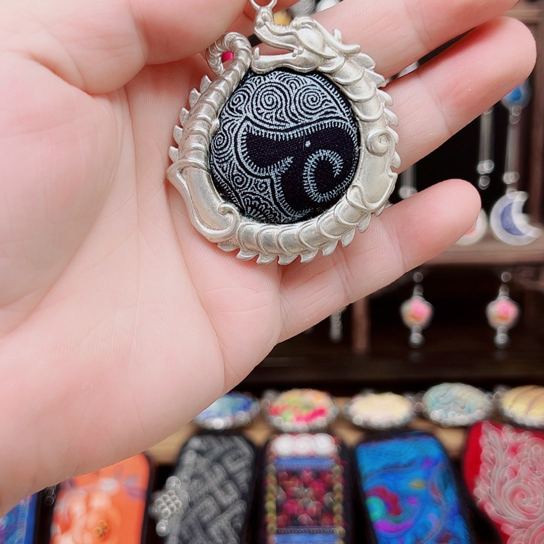 黄铜925银布艺手工