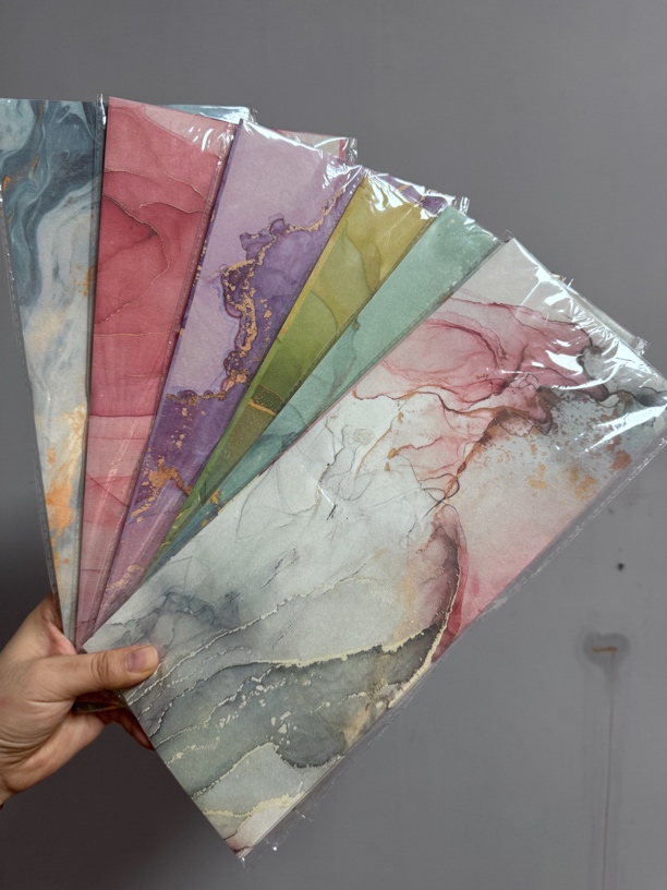 微喷14*34厘米墨流一笔笺小楷行草书半生半熟书法创作宣纸