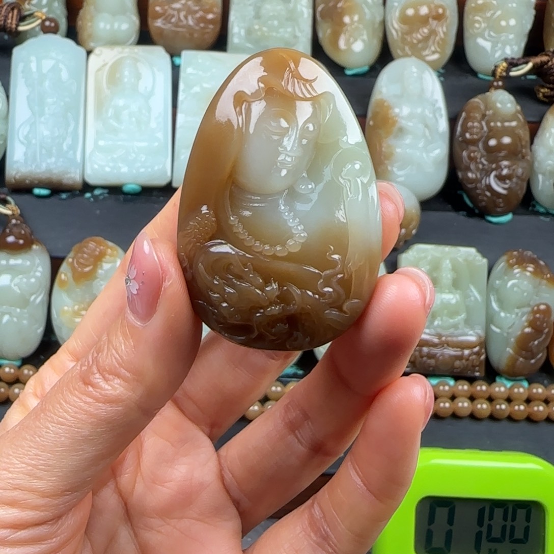 X***H和田玉未镶嵌挂件