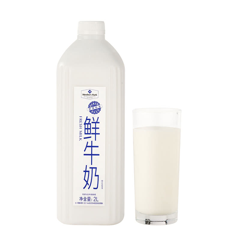Member's Mark 鲜牛奶 全脂巴氏杀菌乳 2L