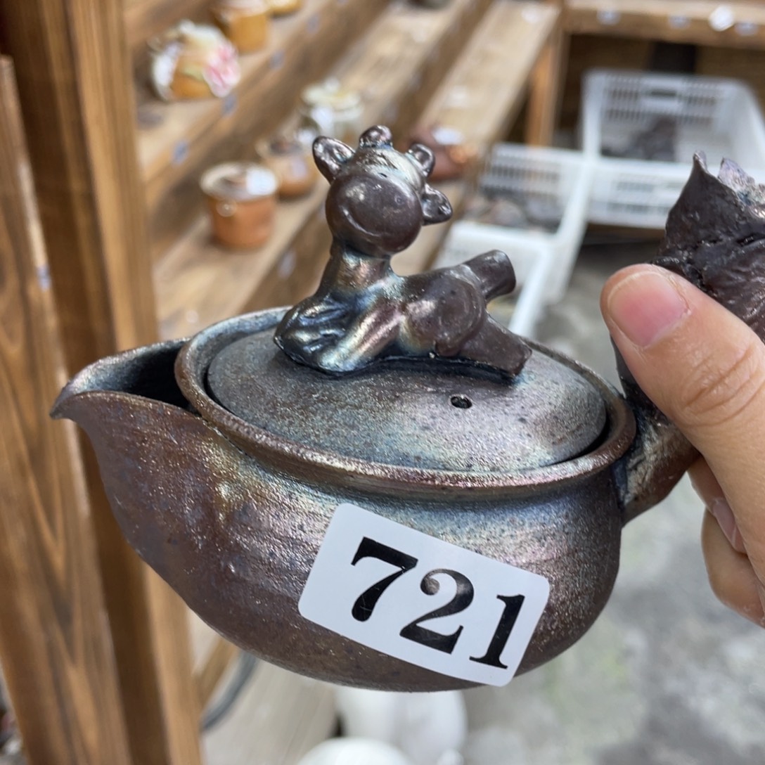 陶纯手工柴烧茶壶茶具瑕瑕