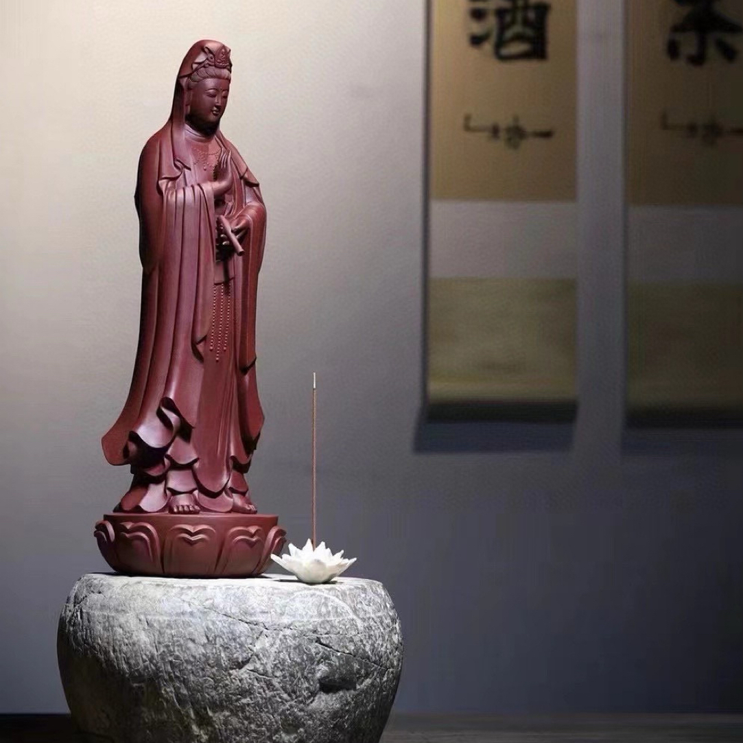 宜兴紫砂大雕塑名家南海观音