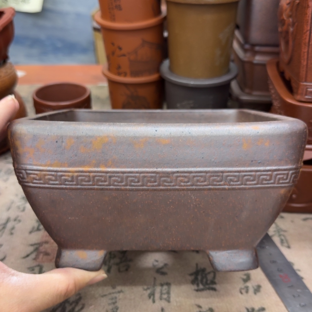 紫砂花盆宜兴紫砂正品18x8