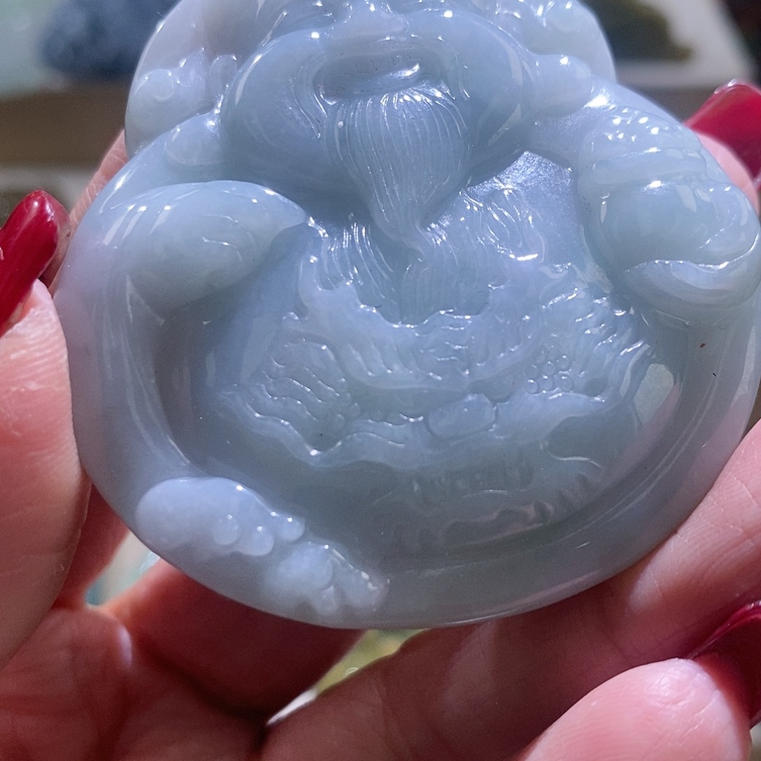 【闪购商品】翡翠颈饰未镶嵌财神 