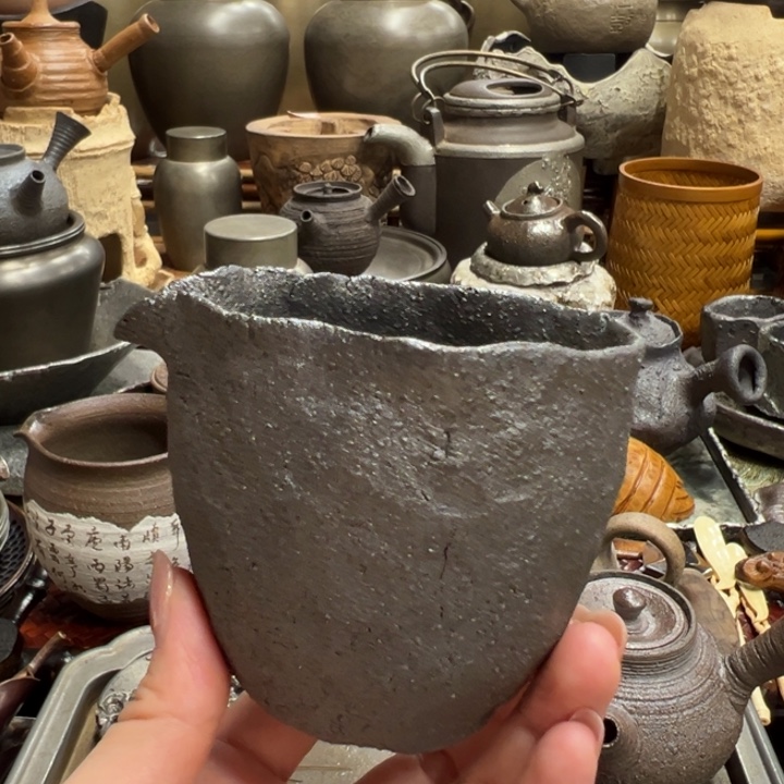 柴烧公道杯茶器茶器