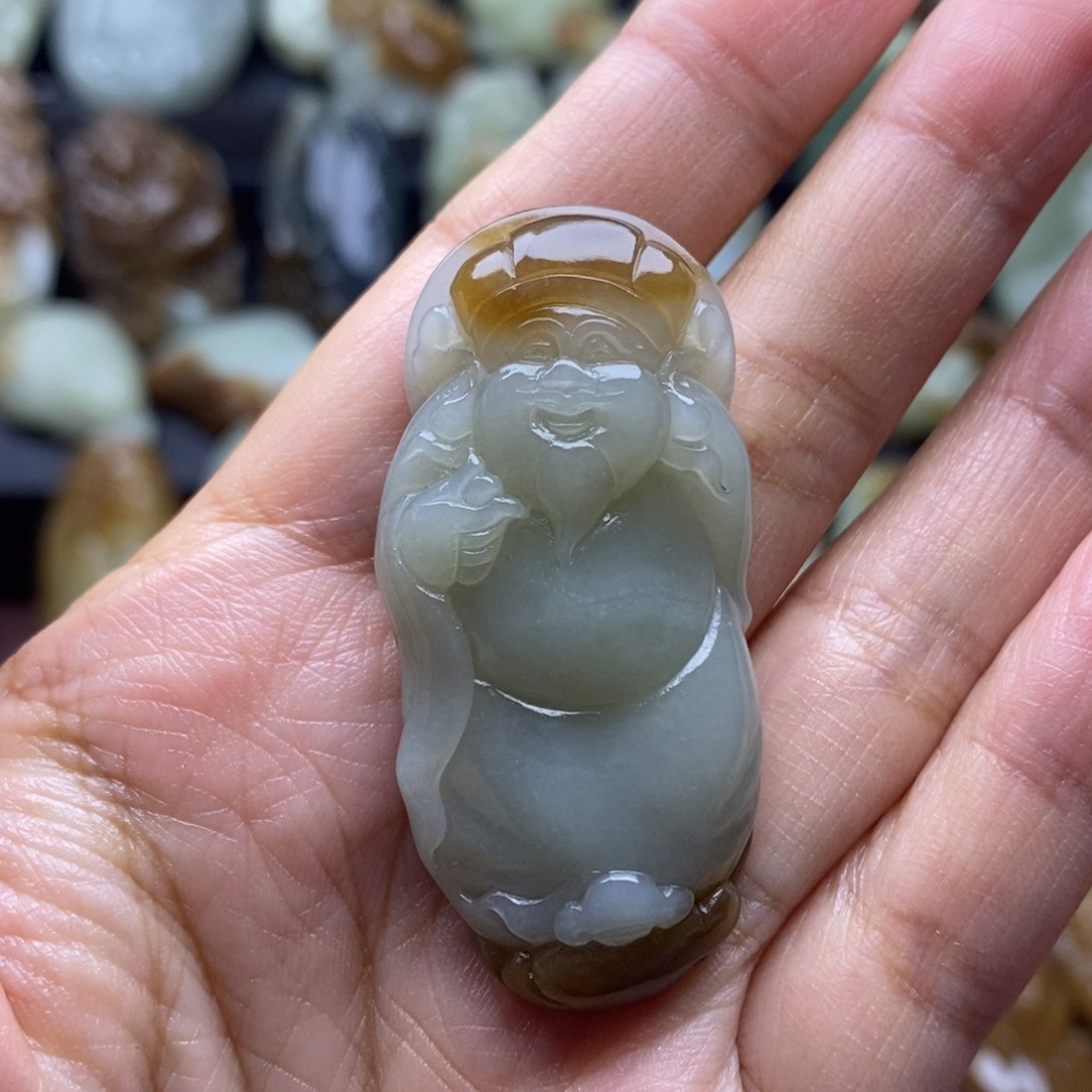 吊坠(不含链)未镶嵌和田玉（糖玉）