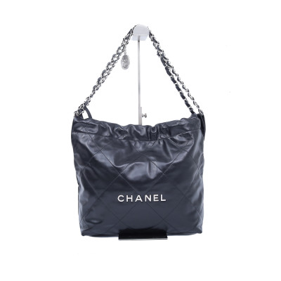 全新未使用 Chanel/香奈儿 小花佳珊 22Bag Tote托特包 小号 黑色