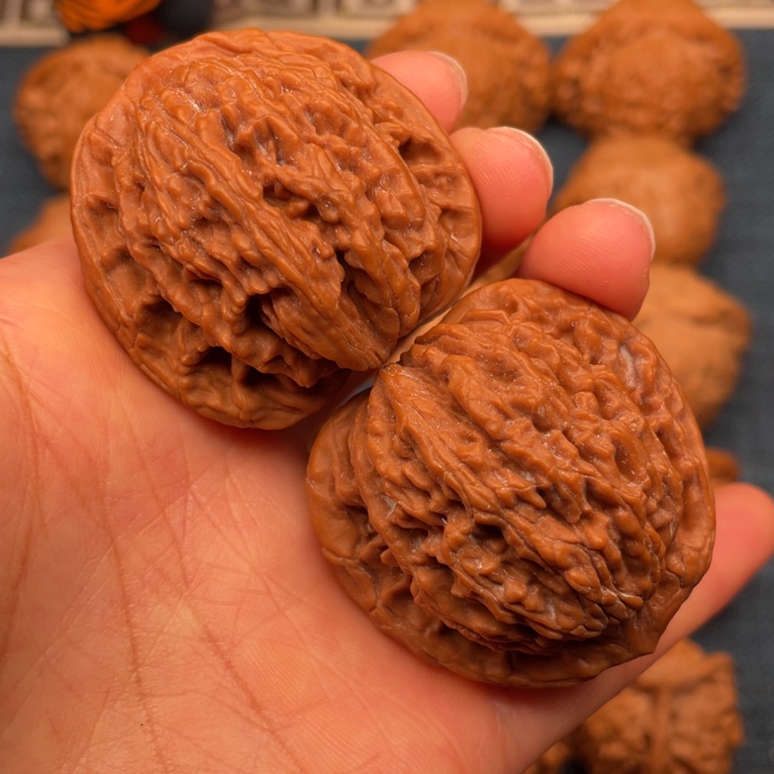 把件文玩核桃41.5全品毕业虎头