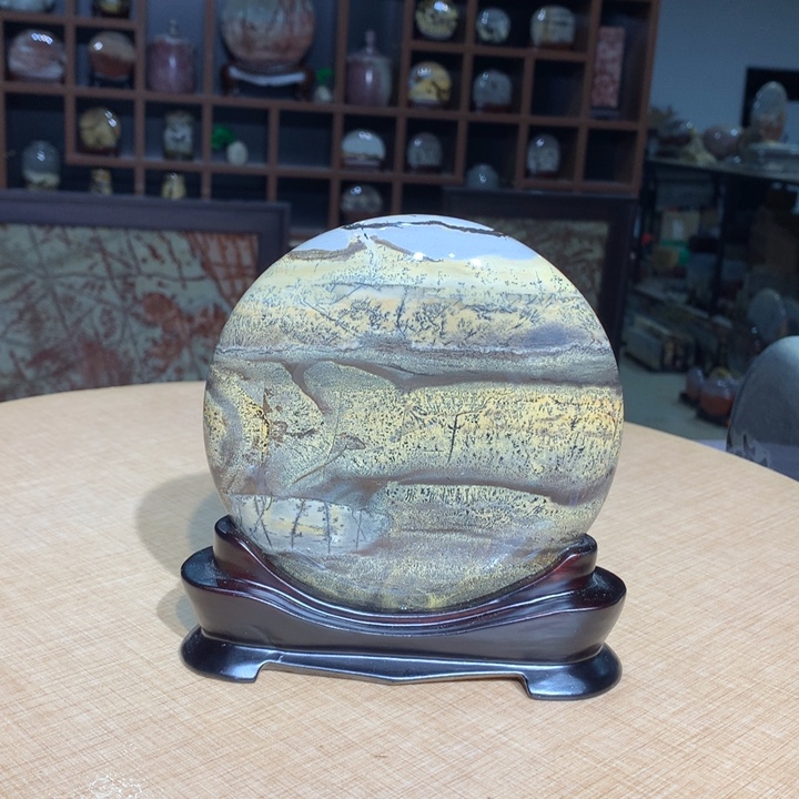 ，广西国画石摆件，收藏观赏