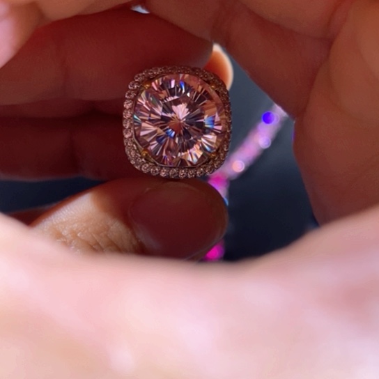 红宝石颈饰银S925镶嵌