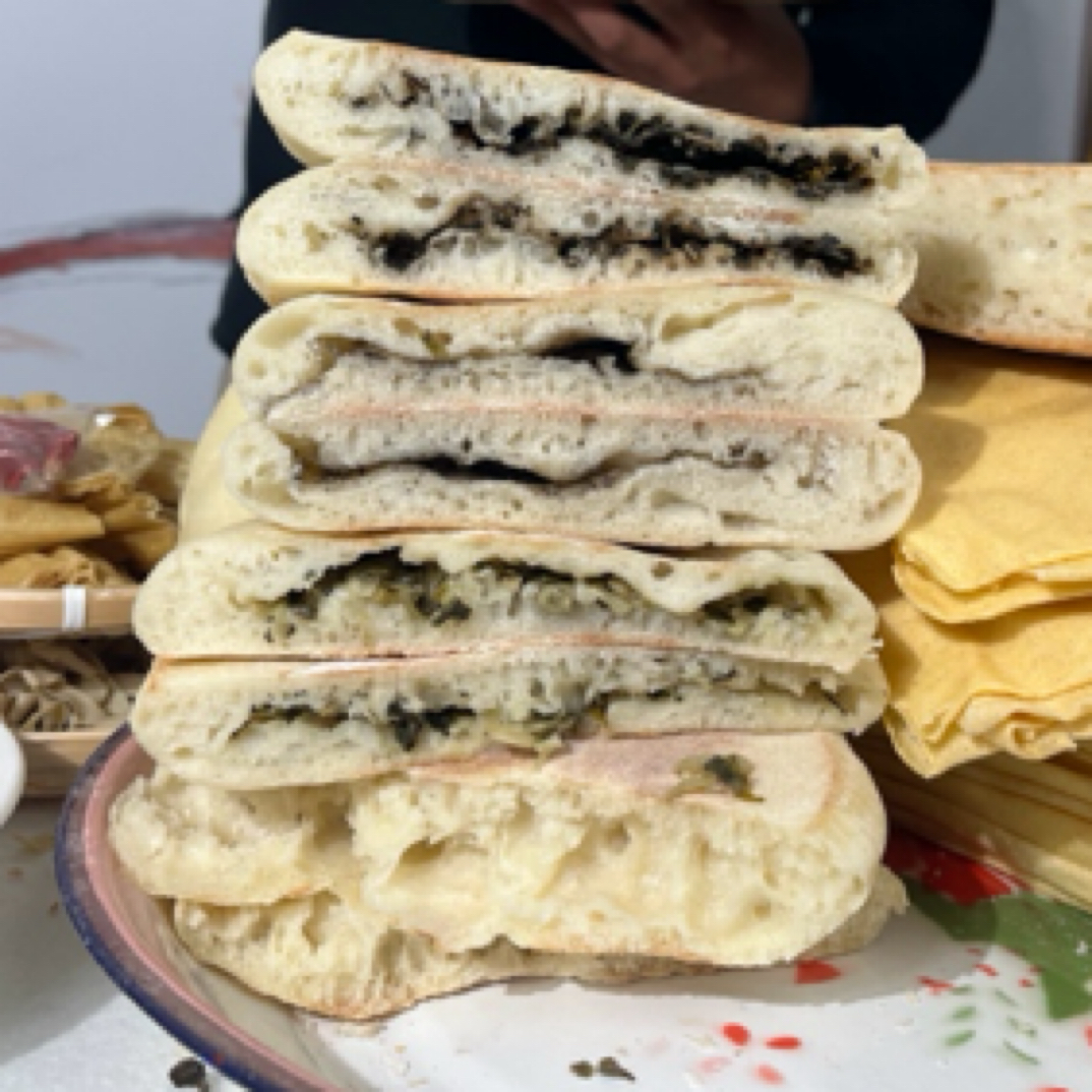 苏北宿迁泗阳特产沭阳小圆饼手工老面饼纯碱大饼王集小团饼马菜饼