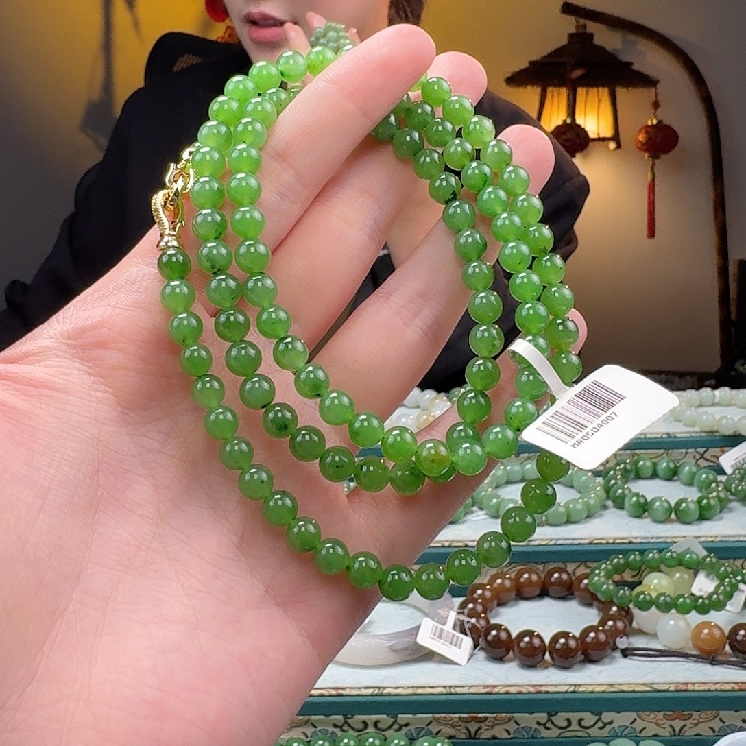 和田玉手串未镶嵌薇*