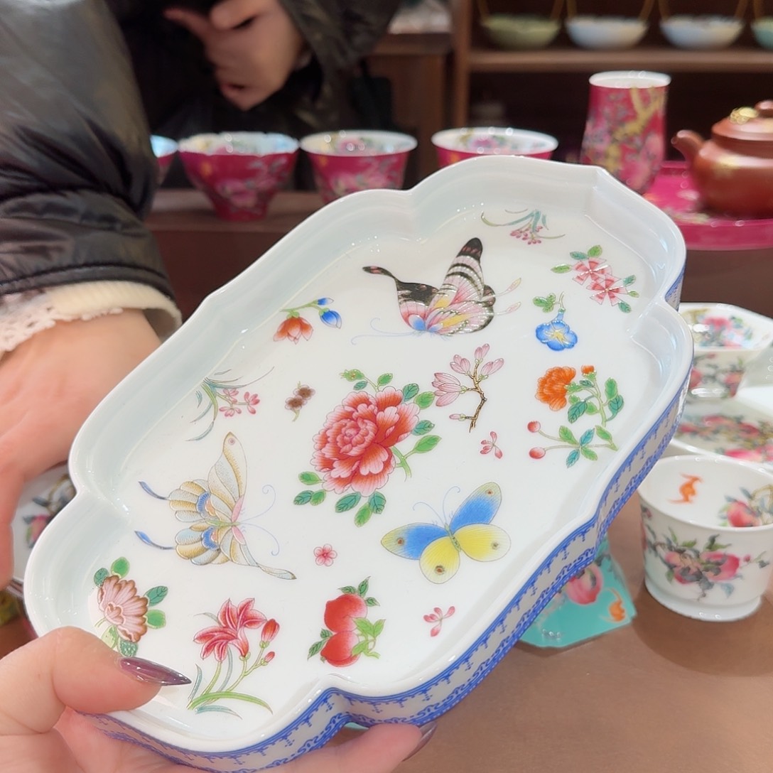 珐琅彩主人杯茶具套装