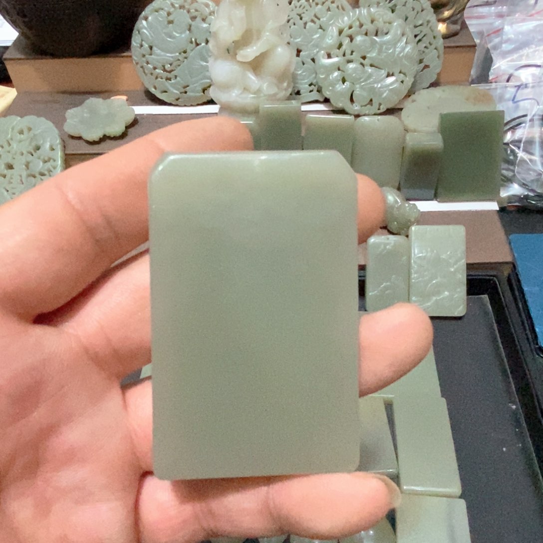 和田玉未镶嵌颈饰苏*61