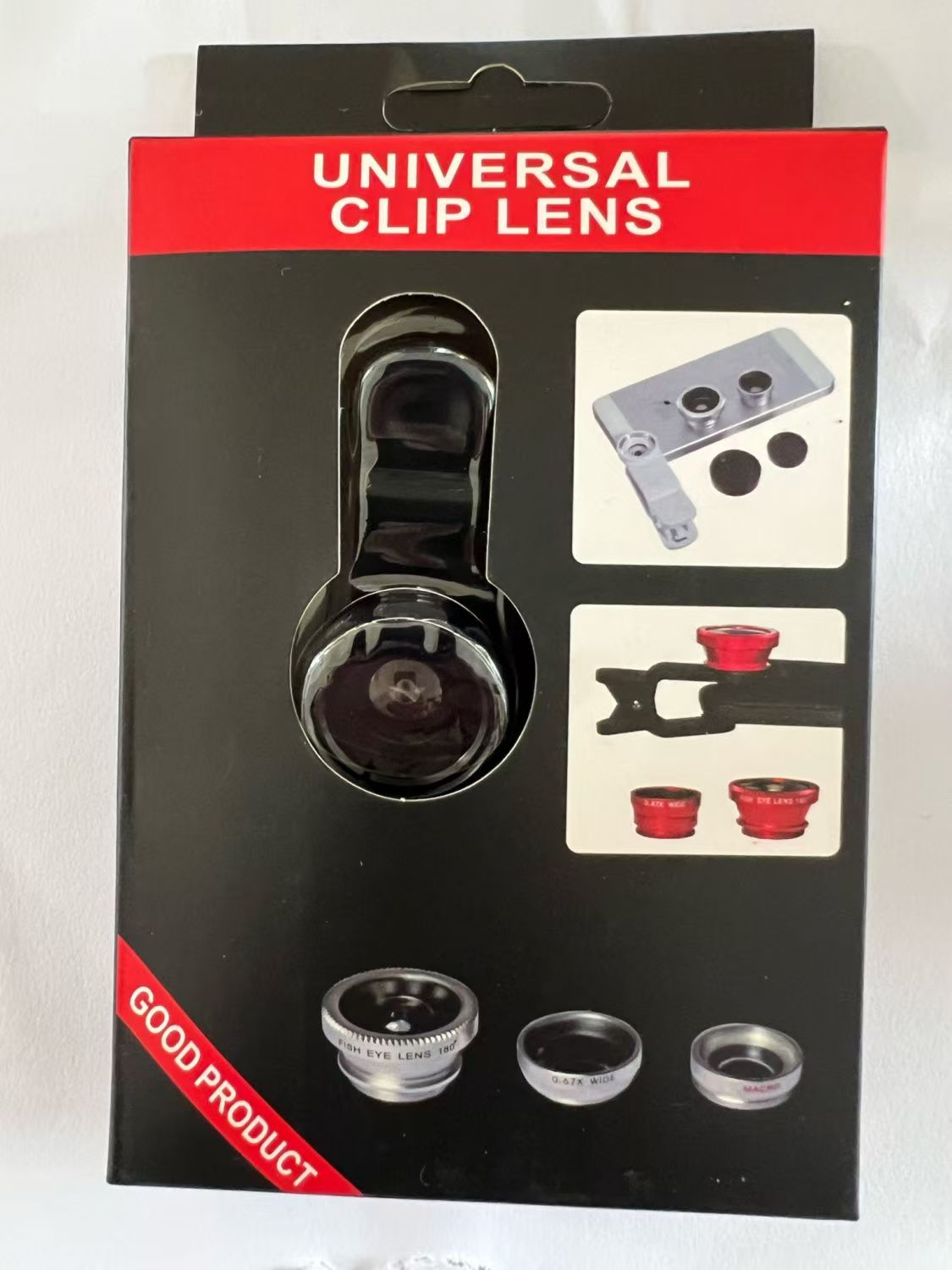 外贸手机放大镜鱼眼广角实用配件