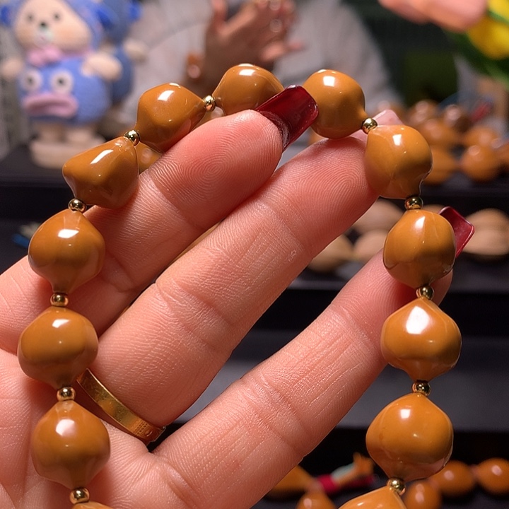 A***忌手串/手链橄榄核三花手串