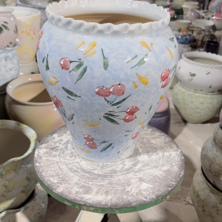 瓷片口17高24瑕景德镇陶瓷