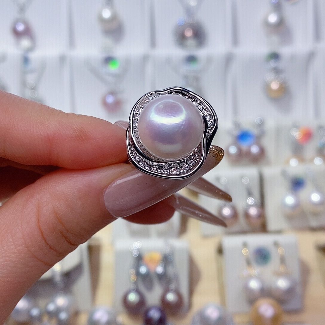 未镶嵌戒指淡水珍珠