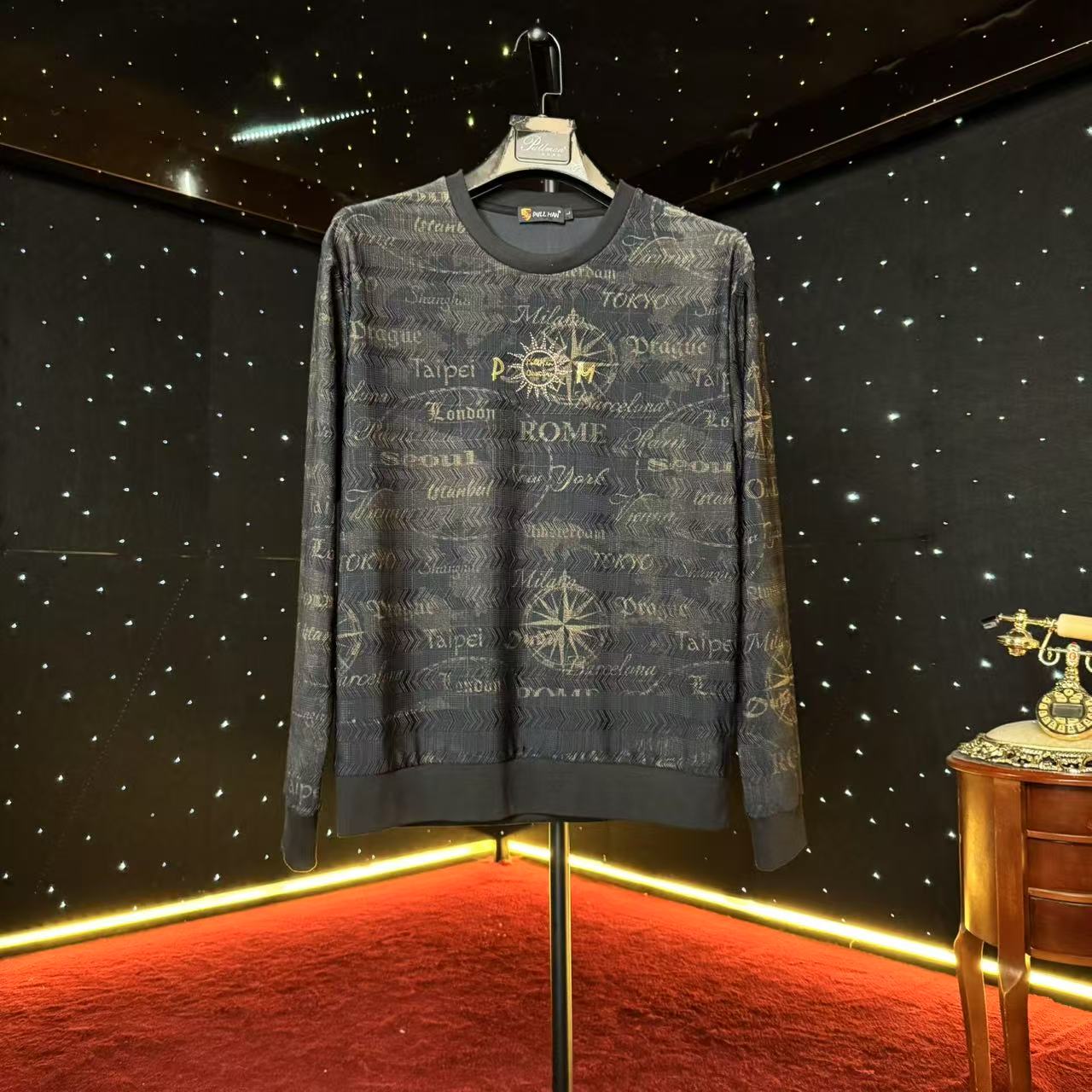 【设计】航海日记 春季新款男士高端长袖T恤