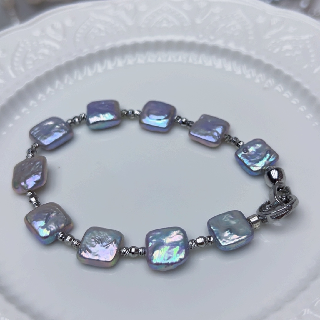 淡水珍珠手绳银S925镶嵌