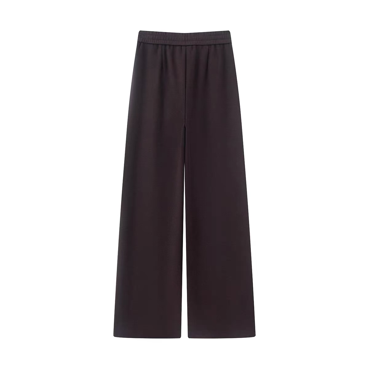 咖色白色灰色松紧腰裤子