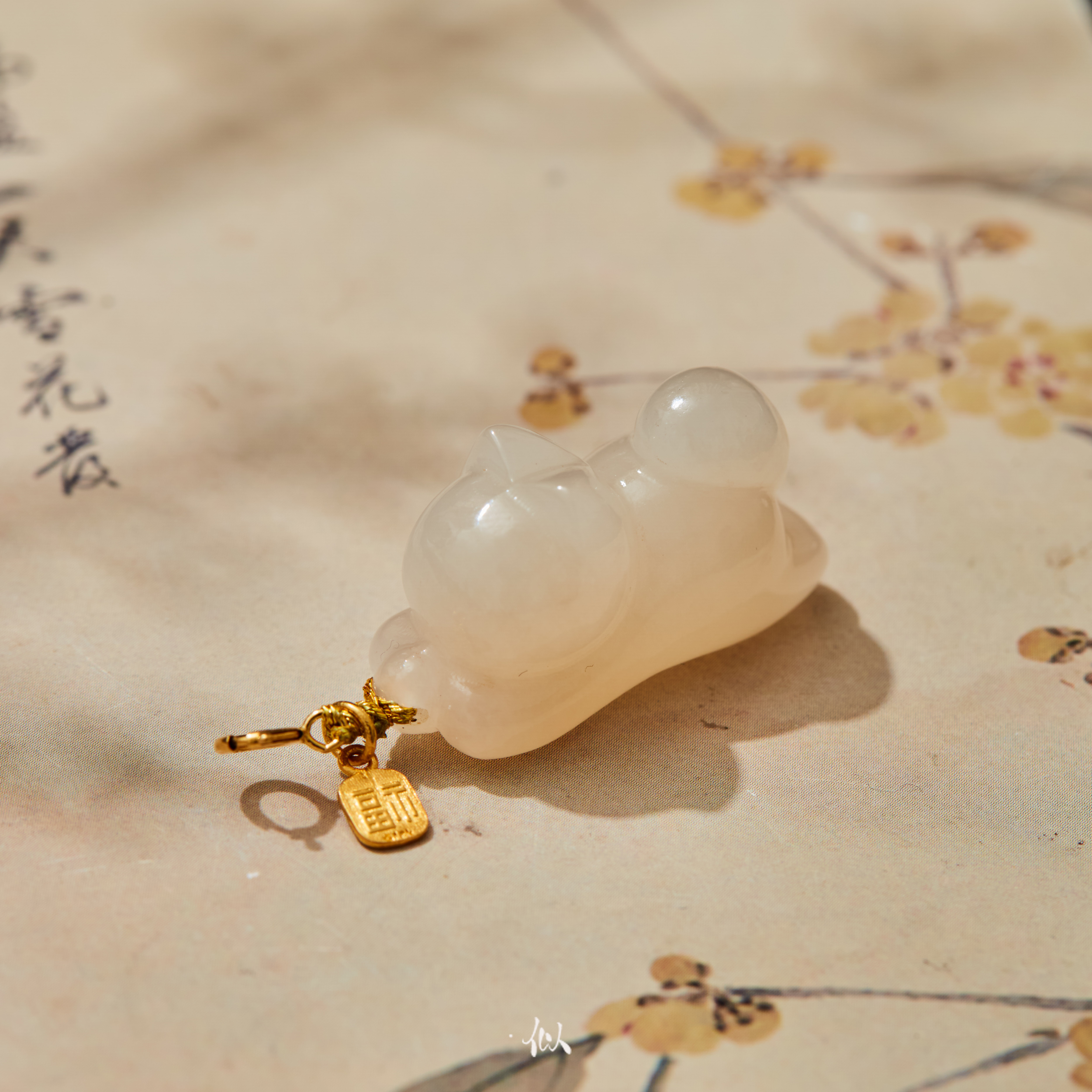 【和糯】·似梓珠宝· 18k藕粉趴趴猫  SZCC2860082