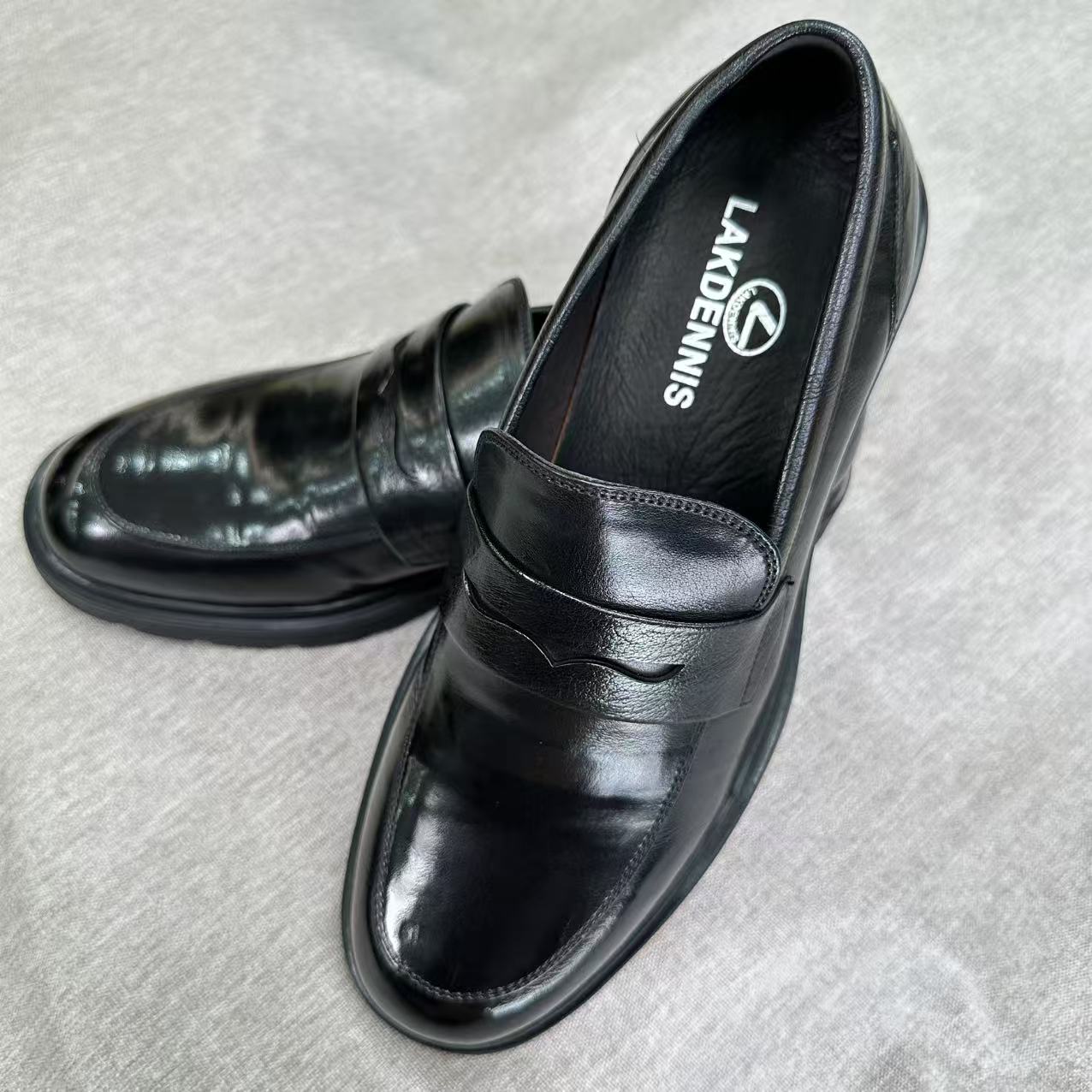 AB1134（聚水潭） 高端休闲皮鞋鞋百搭时尚透气系带男士鞋子