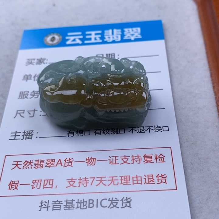 翡翠未镶嵌颈饰多人貔貅