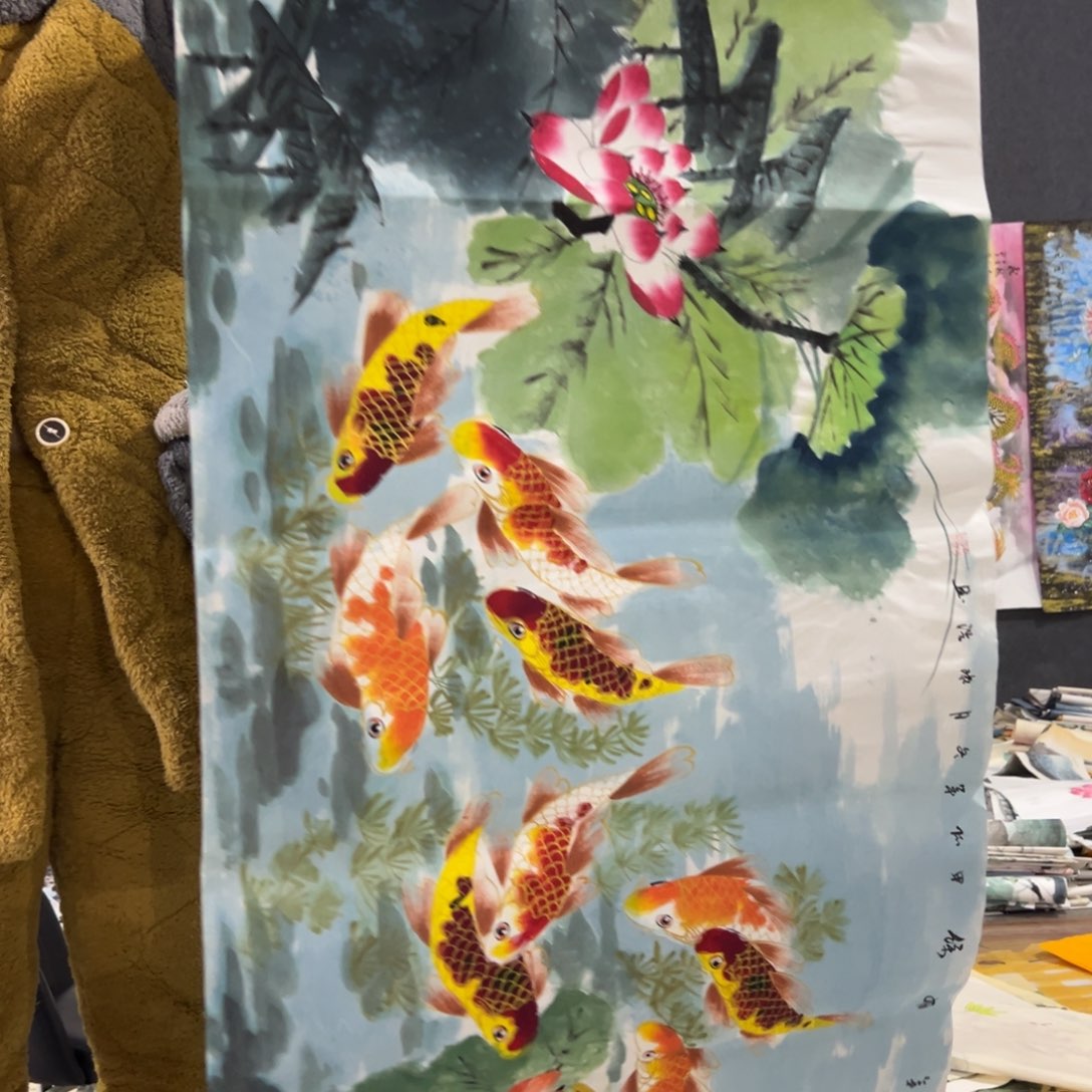 国画国画作品画心一张