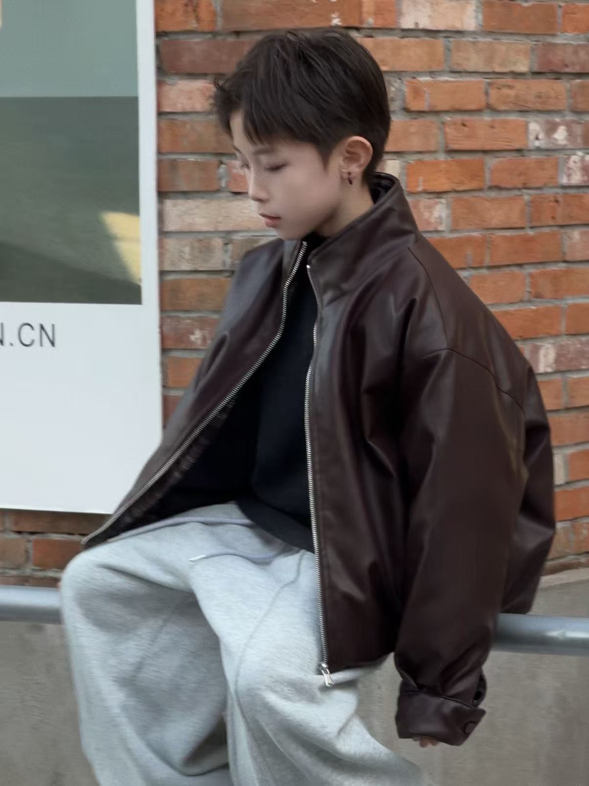 CHU YAO 【小欧包】儿童冬季韩版90白鸭绒皮衣羽绒服25151