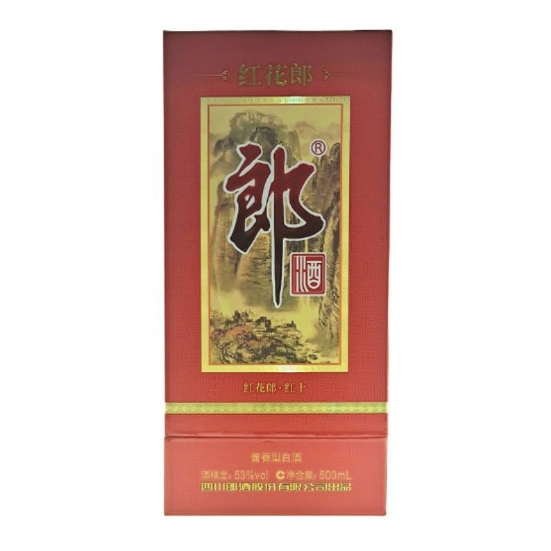 红花郎十年  53度酱香型白酒 500mL/盒
