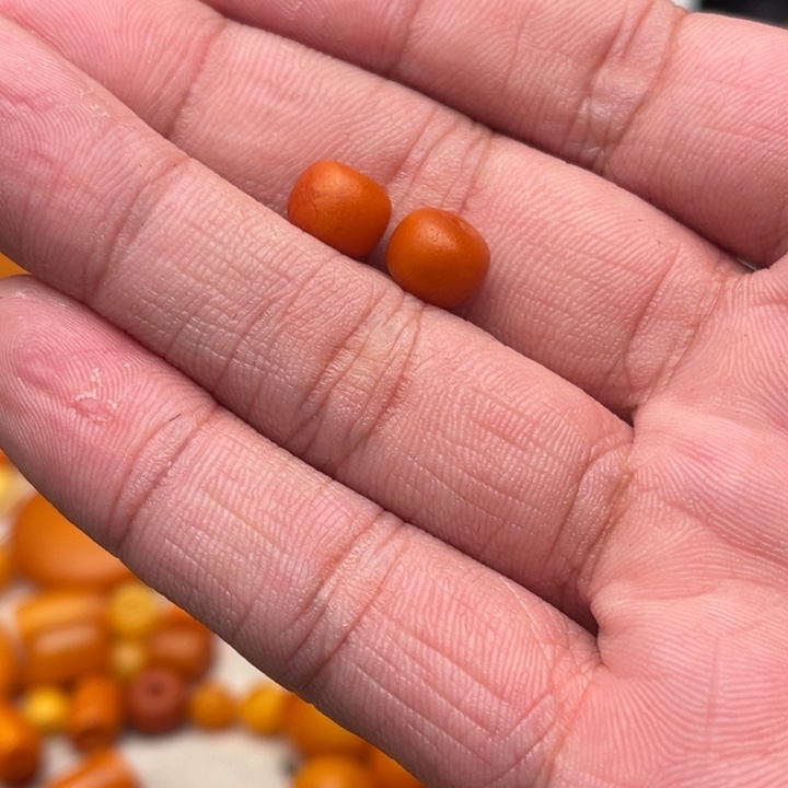 哇***哈琥珀未镶嵌裸石蜜蜡墩子