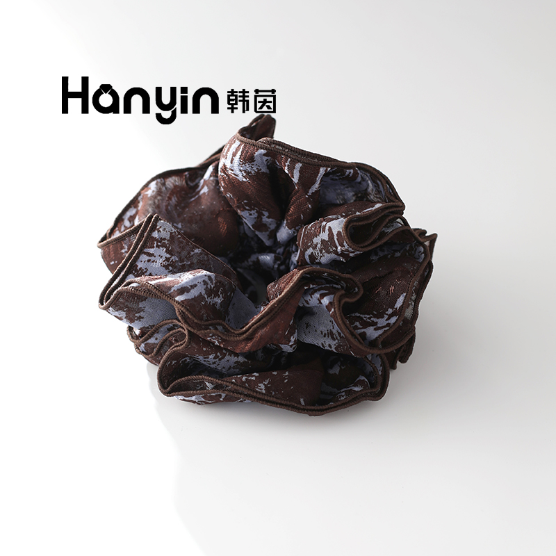 新款撞色名媛风大肠发圈法式小香风轻奢优雅高级感发饰