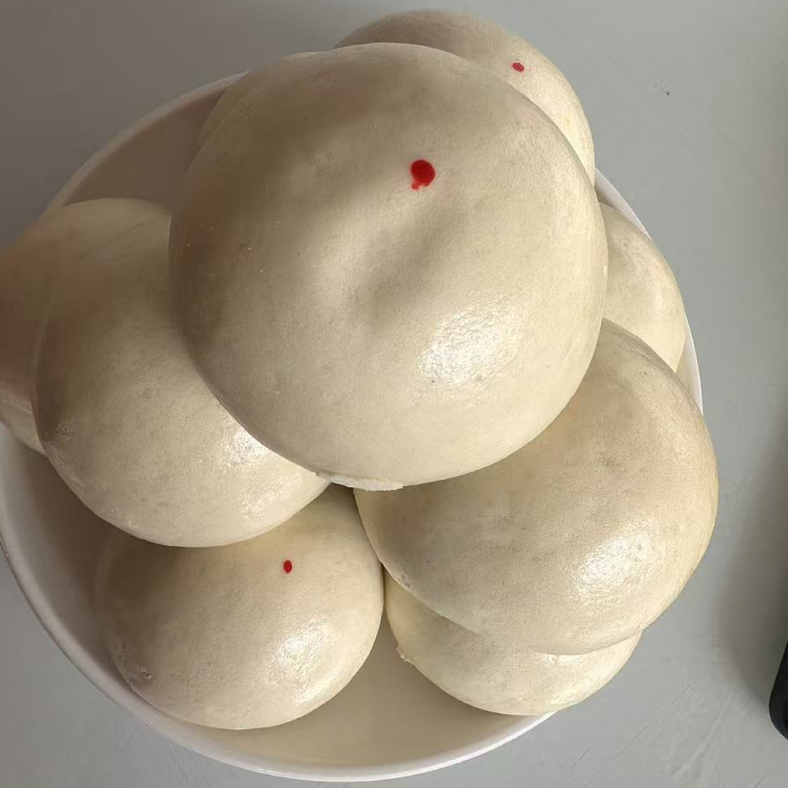 自磨面粉手工馒头10个装