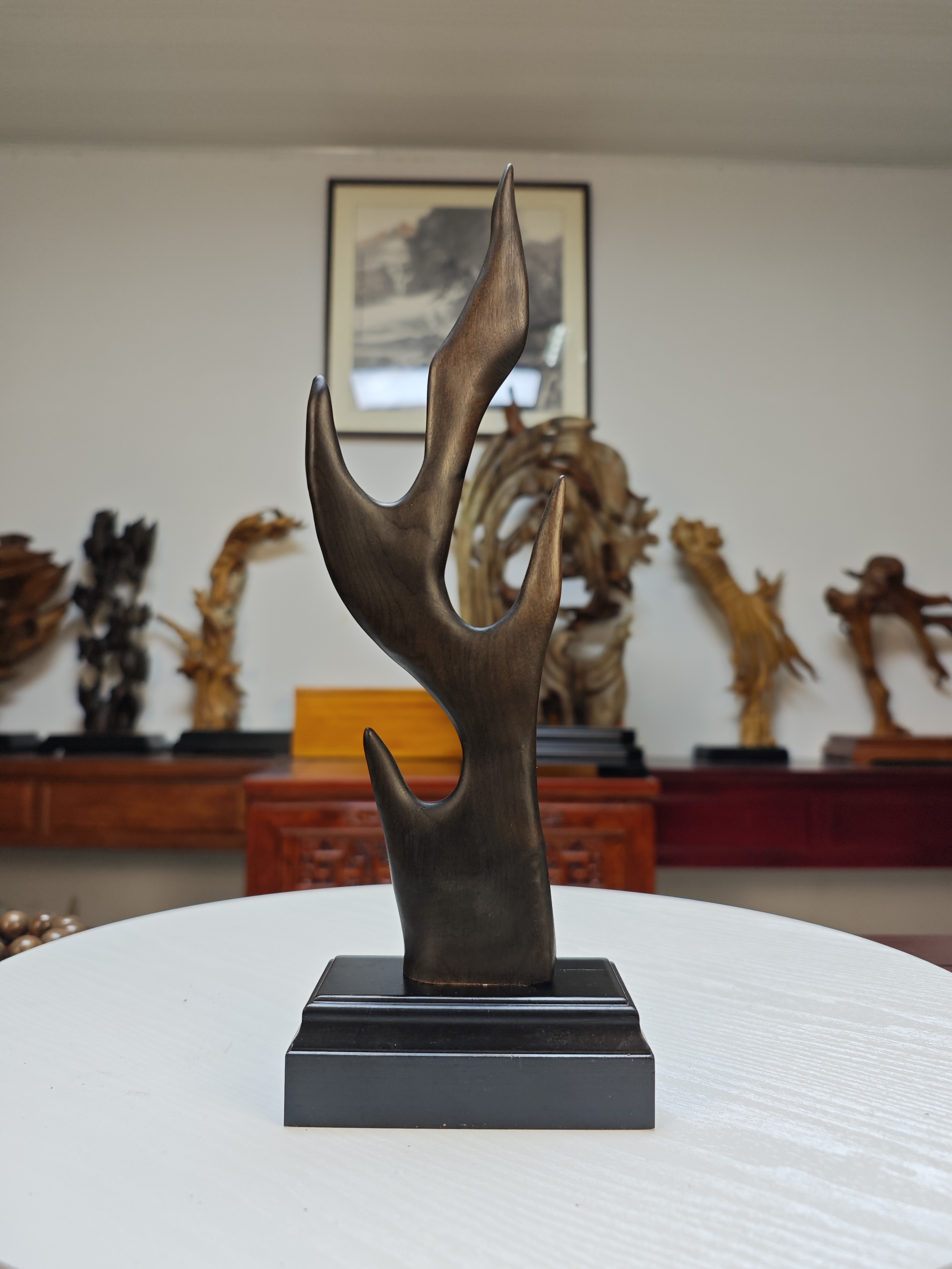 金丝楠木小叶桢楠乌木随型摆件