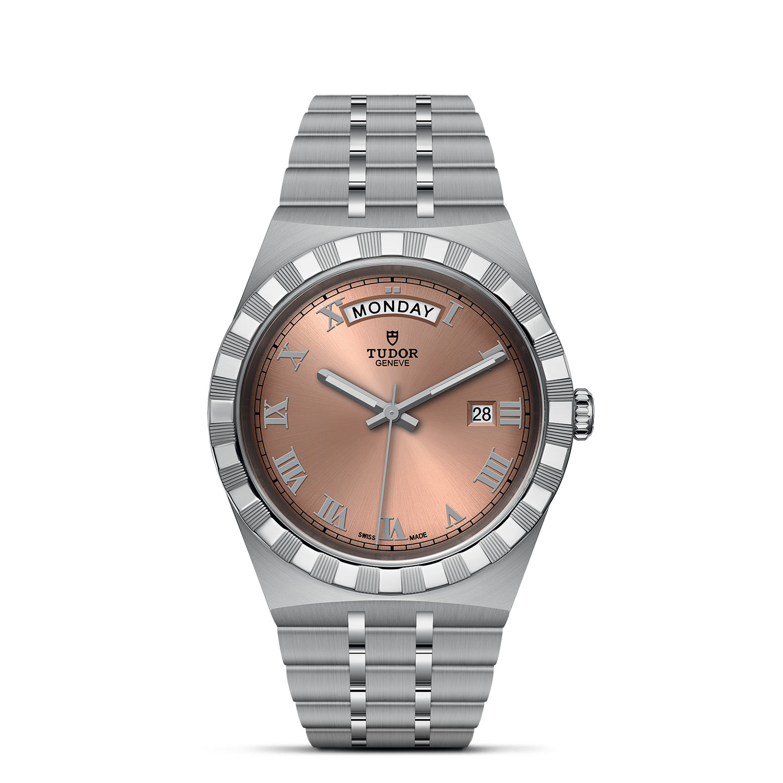 全新未使用 TUDOR/帝舵 皇家系列手表男表 粉盘M28600-0009