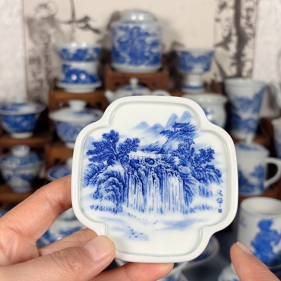 杯青花瓷器手绘作品杯